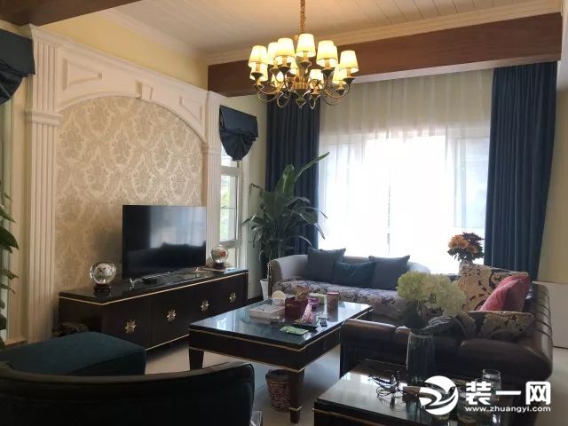 香江别墅客厅简美风格装修效果图