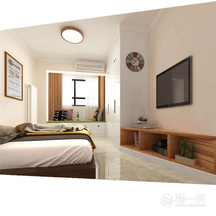 120平现代简约风格卧室装修效果图
