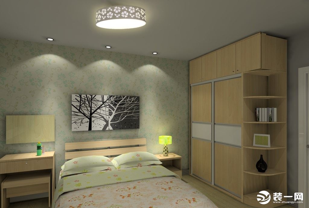厚型温暖卧室灯具装修风格图