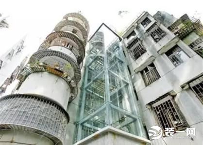 广州黄埔旧楼增设电梯