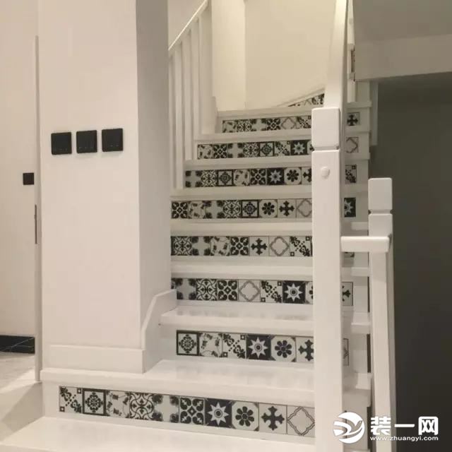 楼梯贴瓷砖效果图