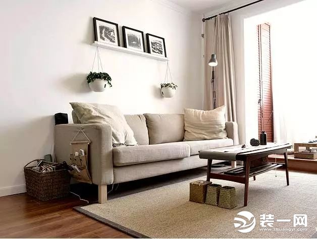 一居室客厅日式风格装修效果图