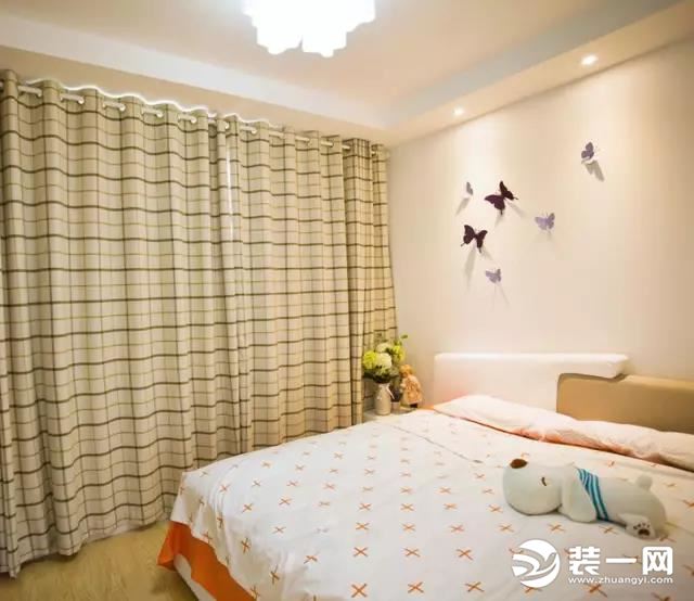 现代韩式风格三居室次卧装修效果图