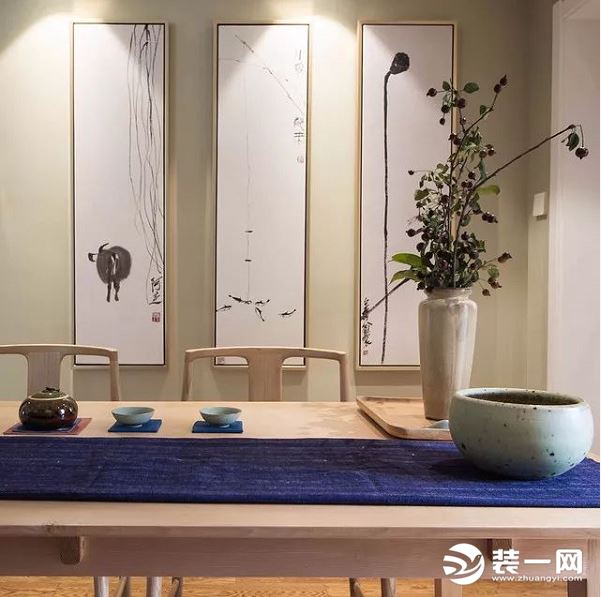 新中式三居室餐厅装修效果图