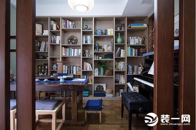 新中式三居室书房装修效果图