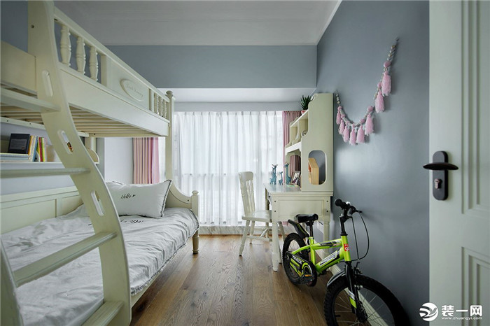 重庆130平米北欧风两居室儿童房装修实景图