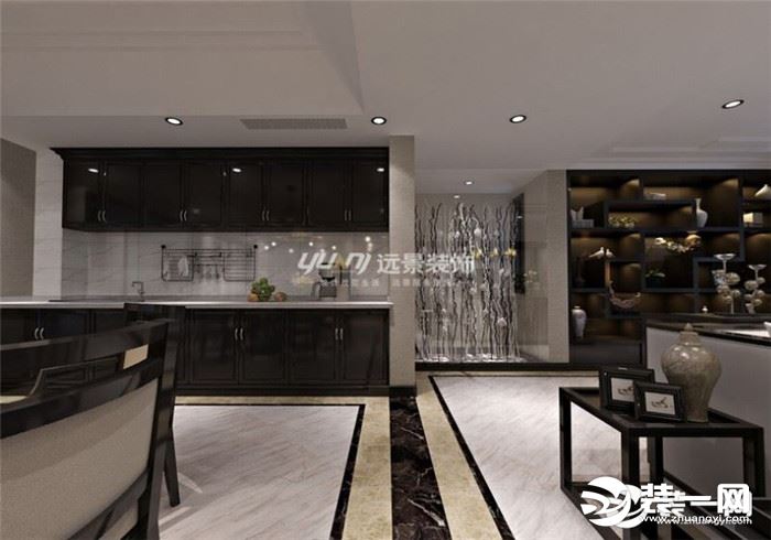重庆休闲美式风格厨房装修设计实景图