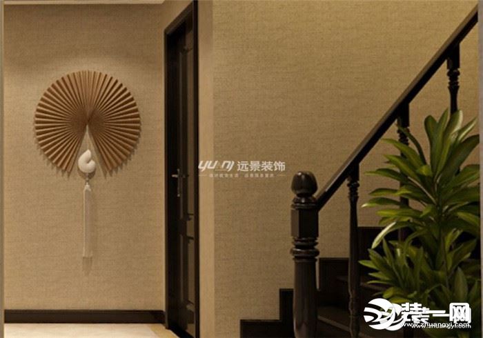 重庆休闲美式风格走廊装修设计实景图