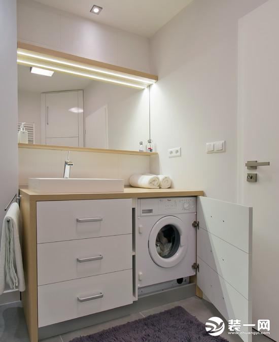 洗衣机装修位置——洗手间效果图