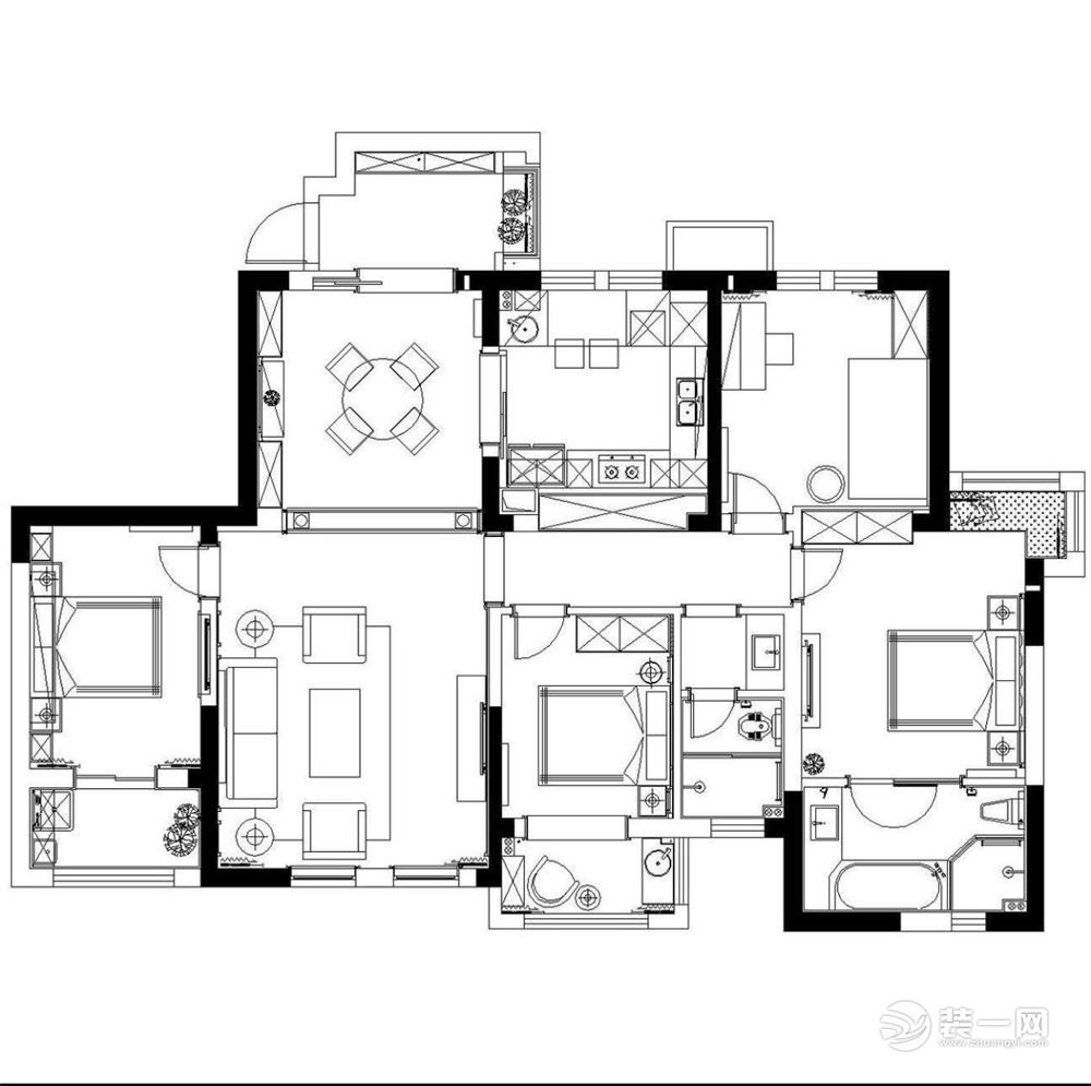 新古典风格户型图