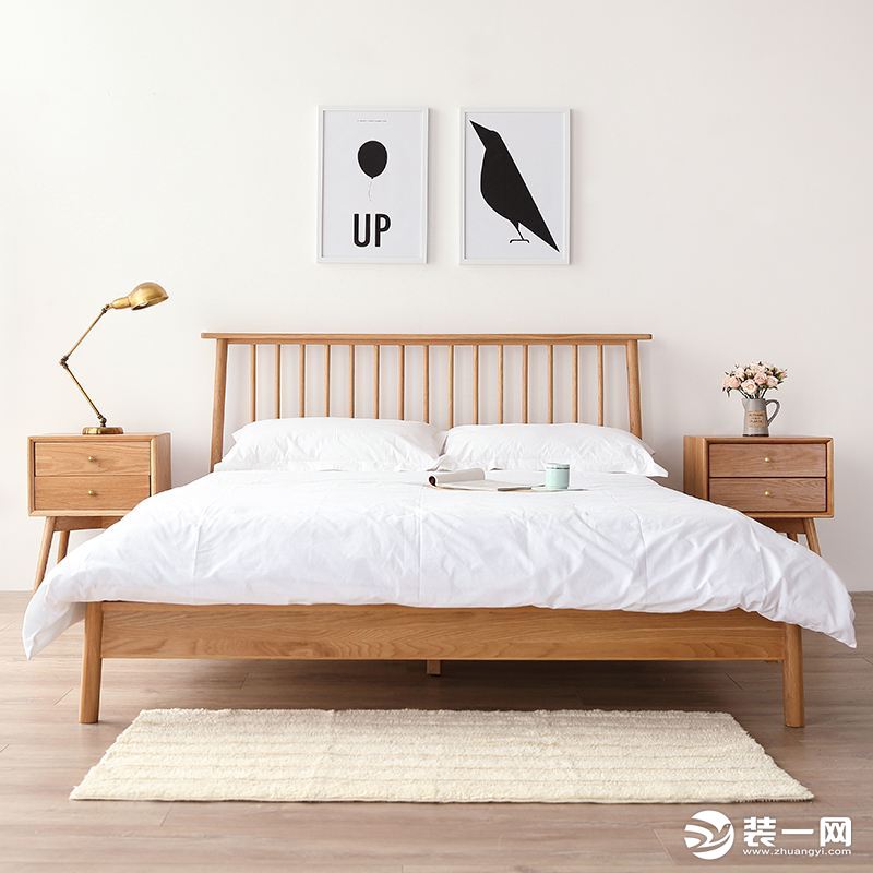 卧室日式简约原木风格禅意装修