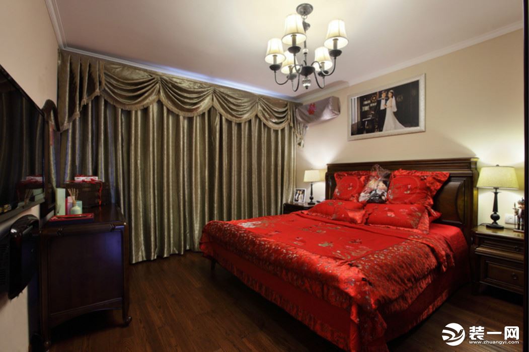 城泰枫华天成110平三居室现代简约卧室装修实景图