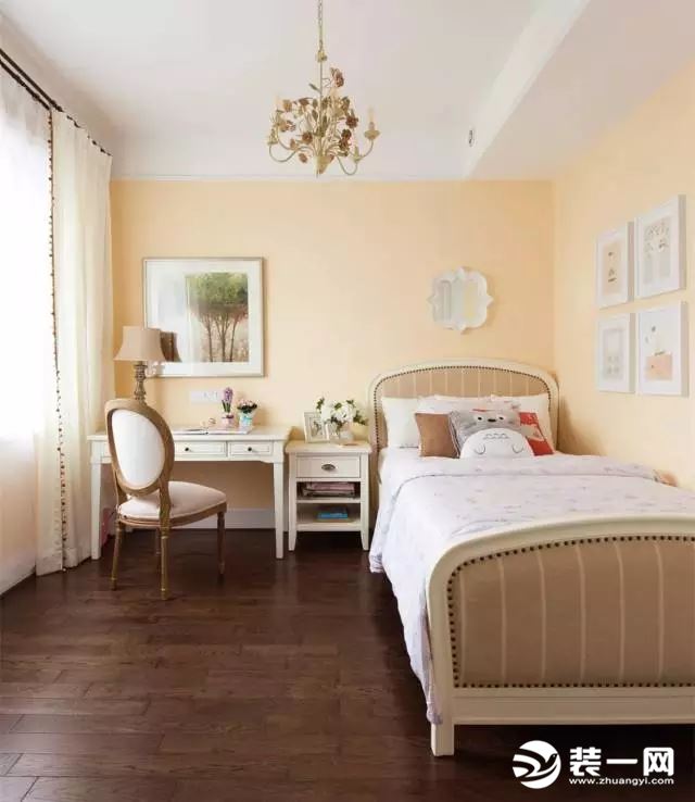 卧室油漆颜色-温馨黄色