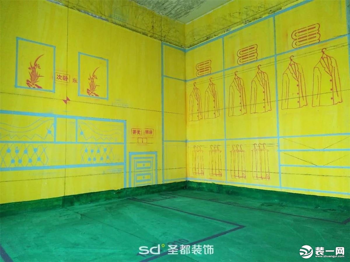 安徽圣都装饰公司黄墙绿地施工工艺