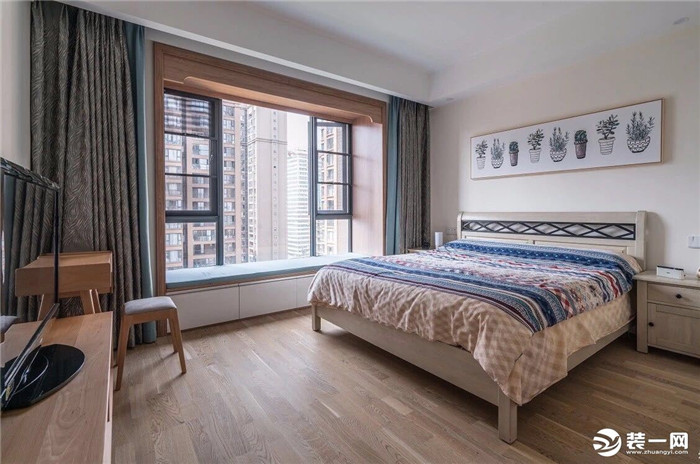 重庆中冶城邦国际现代简约三居一室卧室装修效果图