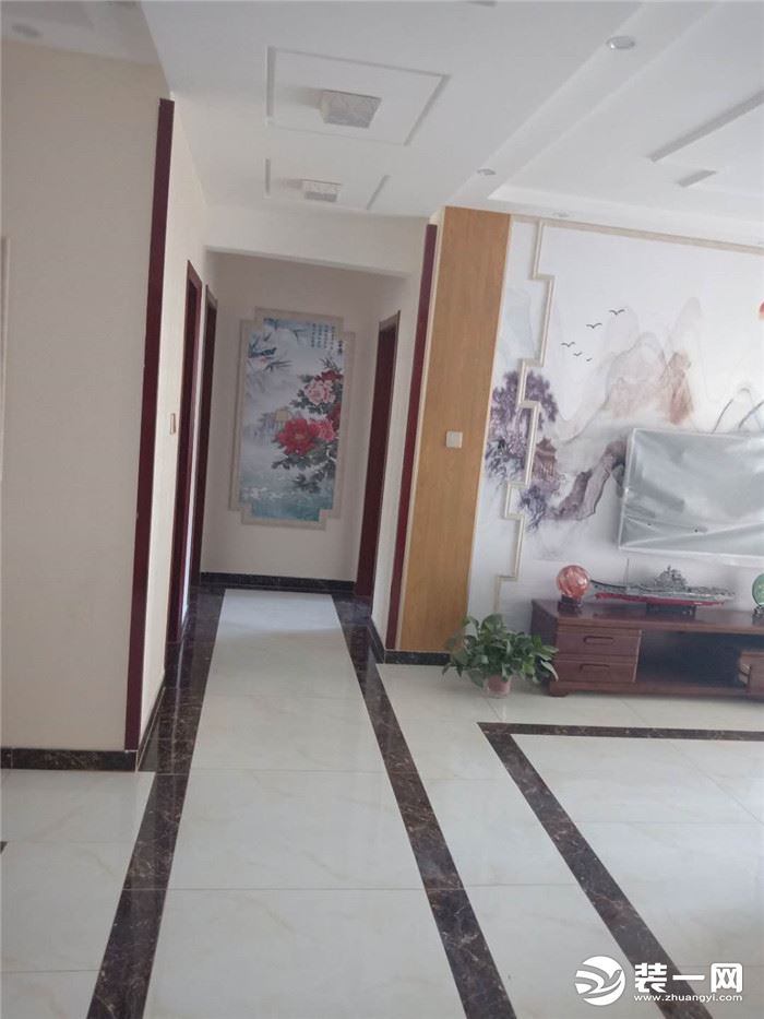 济南兰园140平米两居室走廊新中式风格装修图片