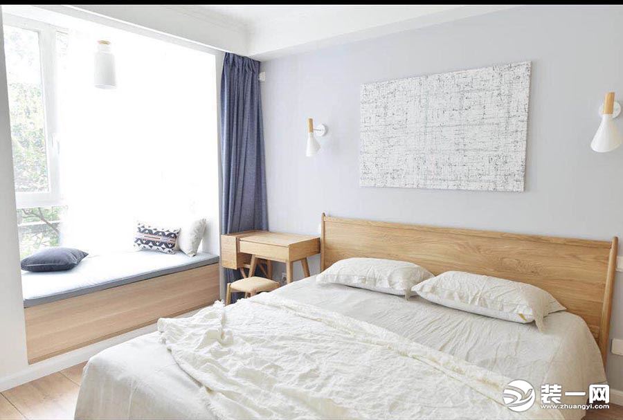 日式北欧混搭卧室效果图