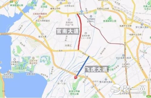 昆明新建南北大道地图