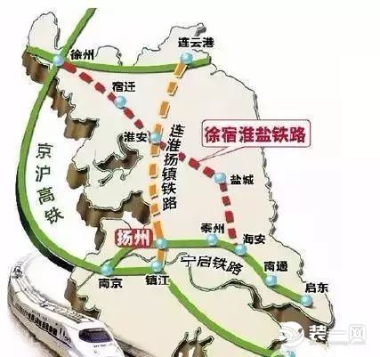 徐宿淮盐铁路线路图