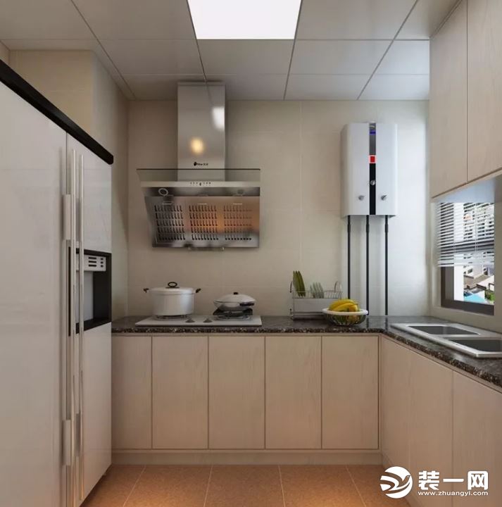 现代简约风格两居式厨房装修效果图