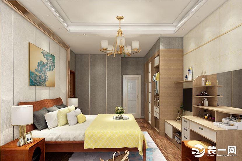 新中式东方艺术之美卧室装修案例