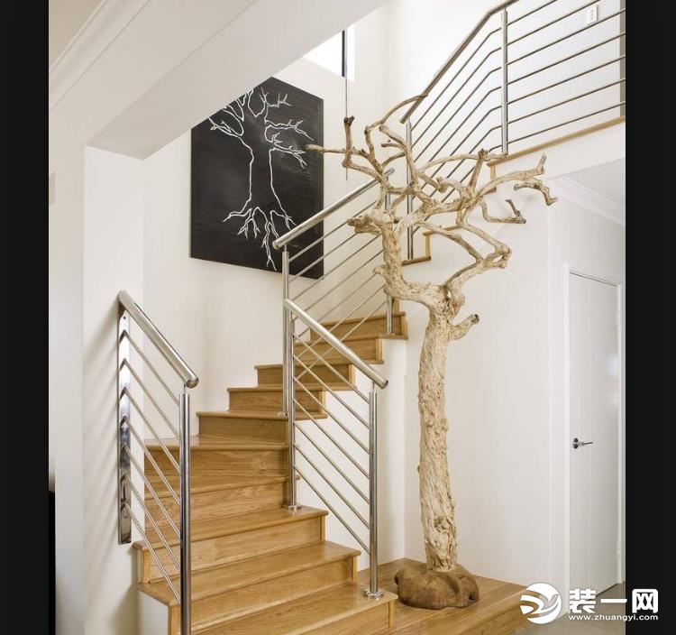 不锈钢楼梯图片之家装玄关处不锈钢楼梯图片