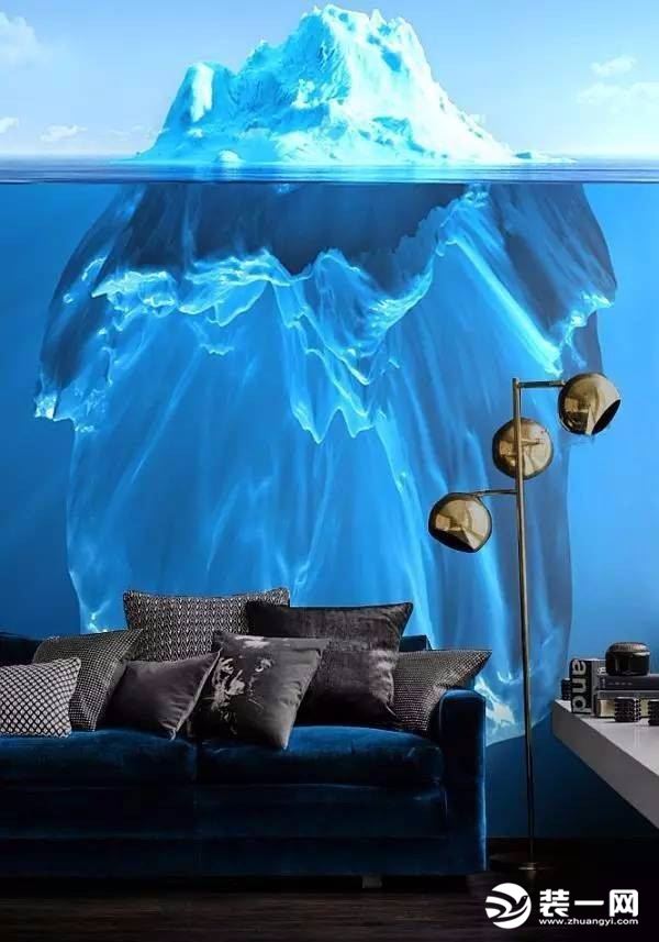 3D壁纸背景墙效果图之冰山