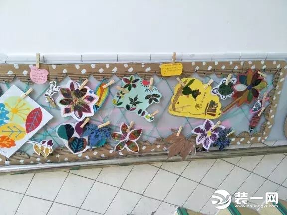 幼儿园墙壁装饰实景图