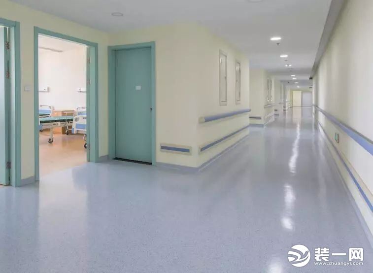 医院绿色地板胶装修效果图
