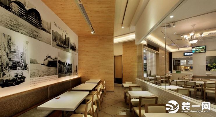 西式快餐店装修效果图之内部环境西式快餐店装修