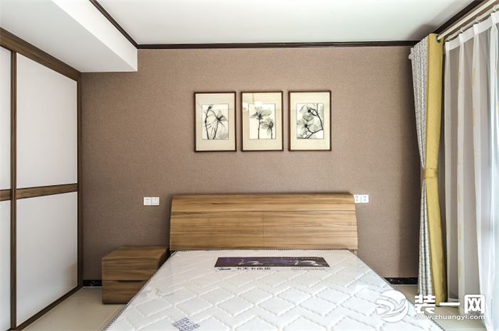 苏州景山玫瑰园新中式风格卧室装修图片