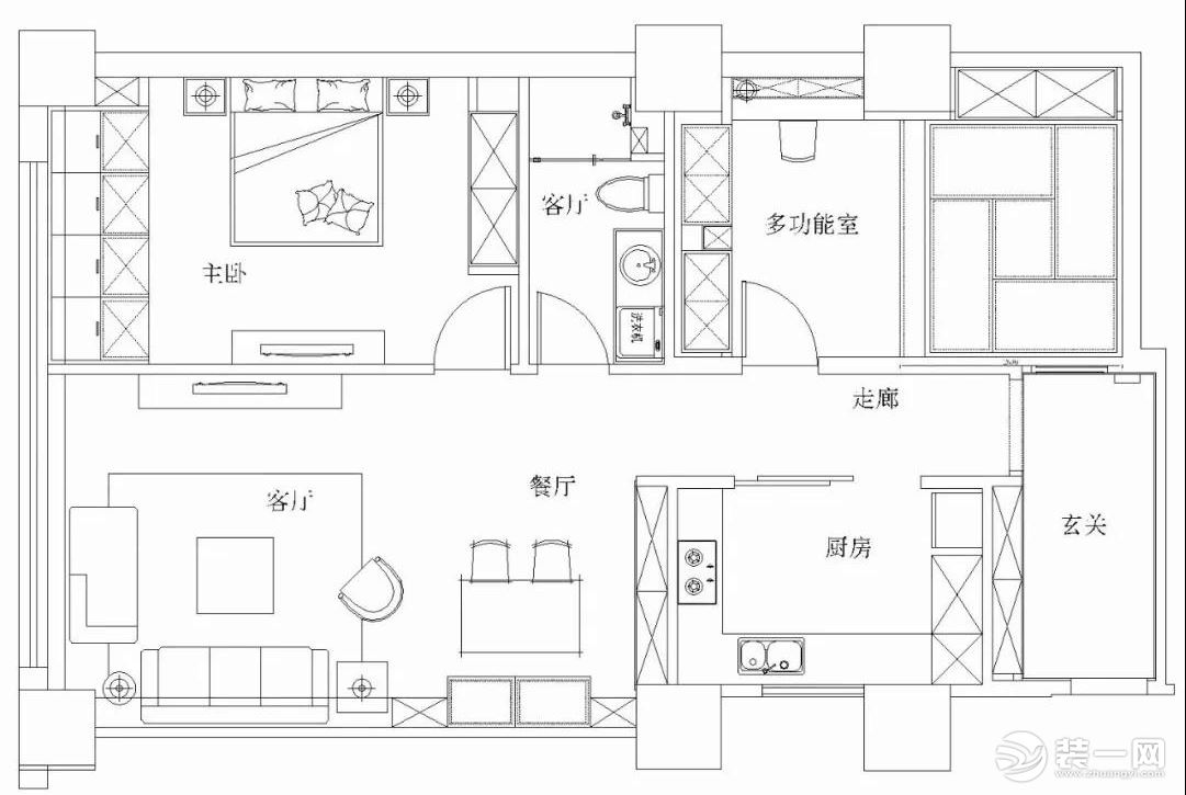 87平方米装修效果图