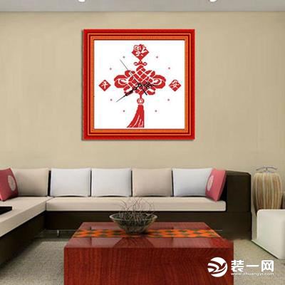 客厅十字绣图案之中国结十字绣图案
