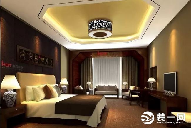 山东酒店宾馆装修设计效果图新中式风格酒店