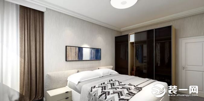 天津富豪新开门现代简约风格三居室次卧装修效果图