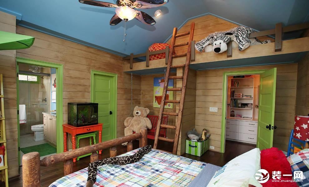 儿童房装修木质家具设计效果图