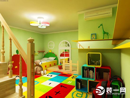 儿童房装修游玩区设计效果图