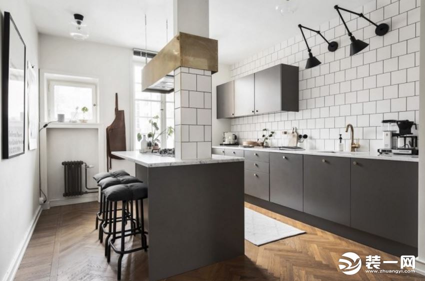 北欧风格小户型公寓厨房装修效果图