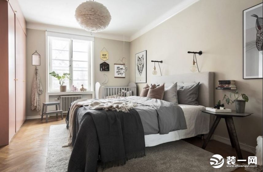 北欧风格小户型公寓卧室装修效果图