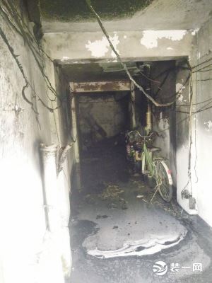 徐州一地下室起火现场图
