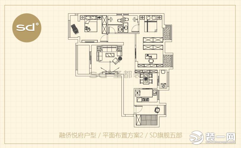 119三室两厅户型解析