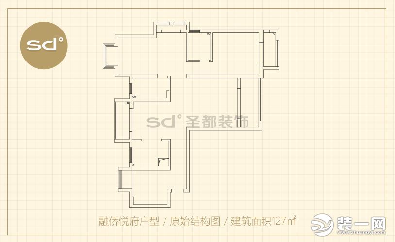 127三室两厅户型解析