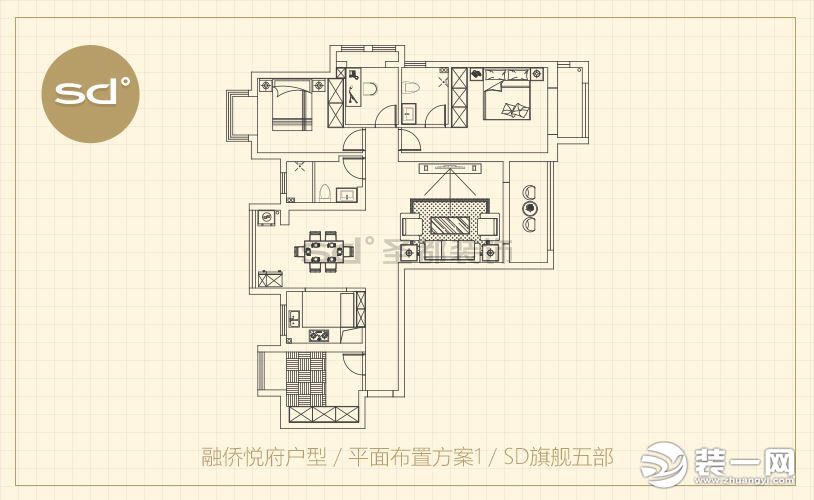 127三室两厅户型解析