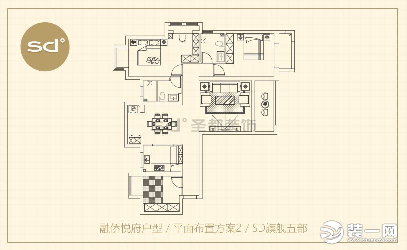 127三室两厅户型解析