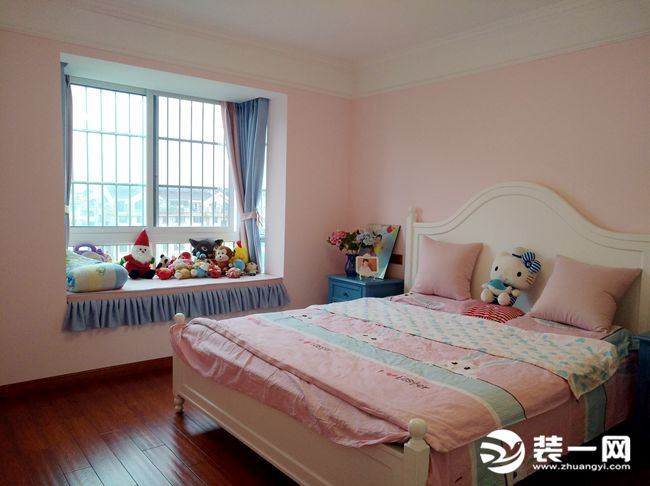 205平米装修案例粉色系女孩房装修设计