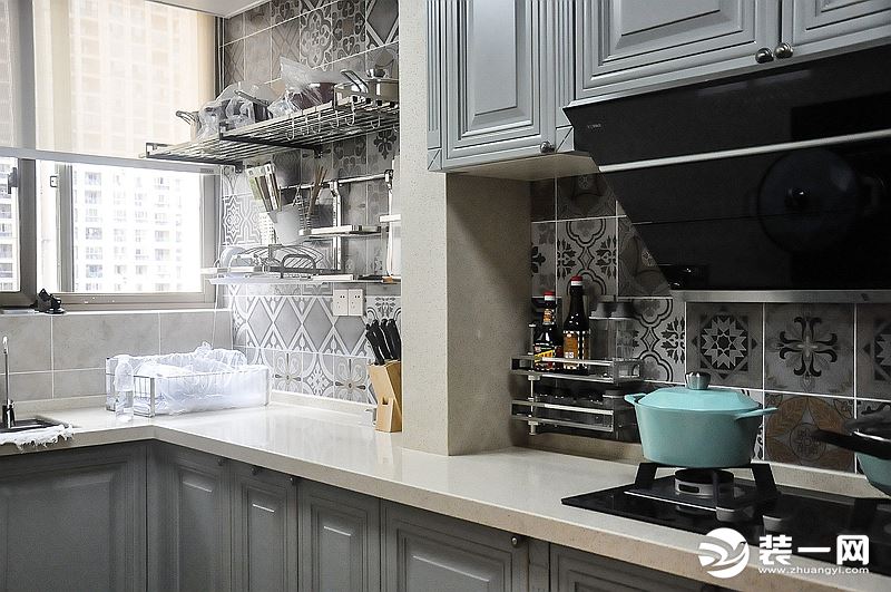 173平米装修案例灰色系厨房装饰设计