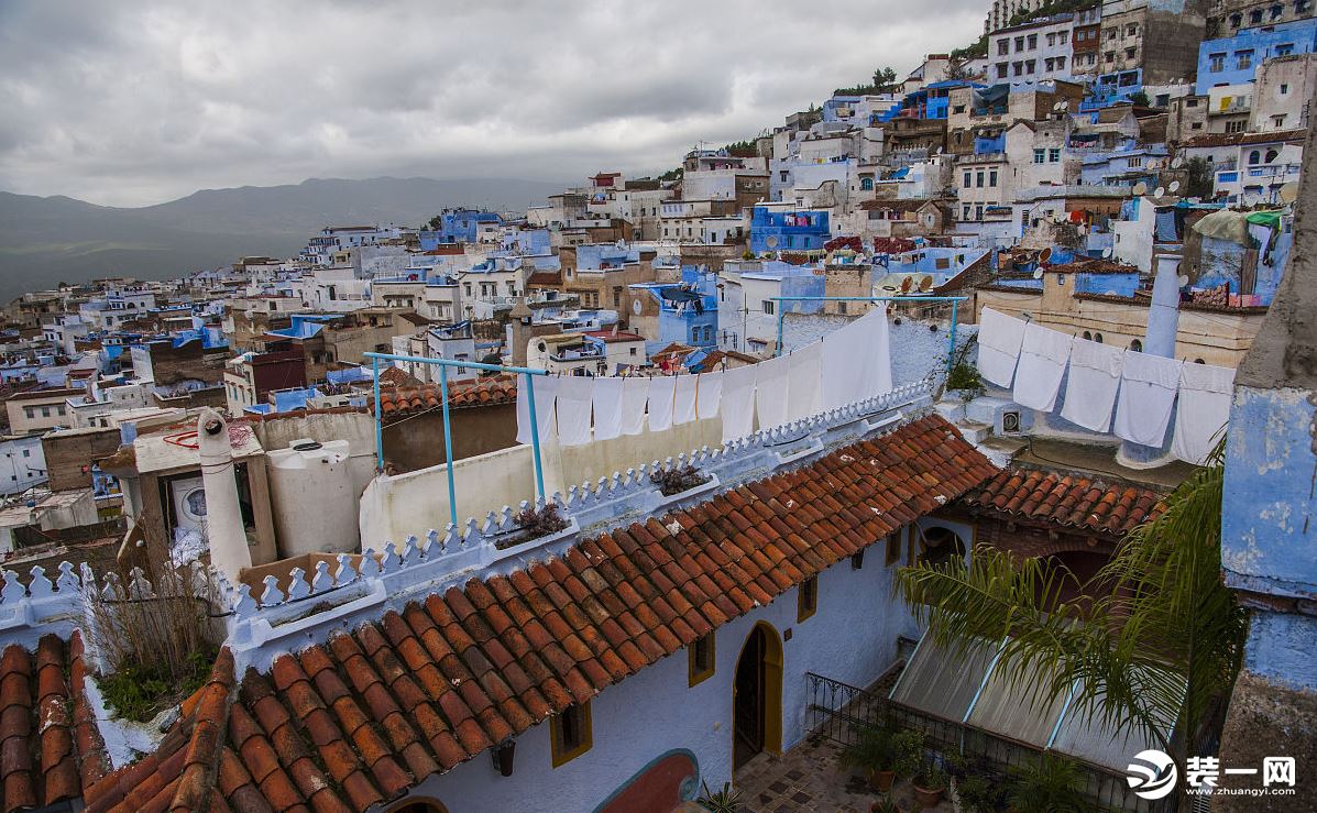 世界最美风景之一摩洛哥蓝色小镇