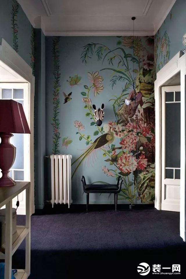 中式花鸟墙纸贴图欣赏壁纸装修效果图