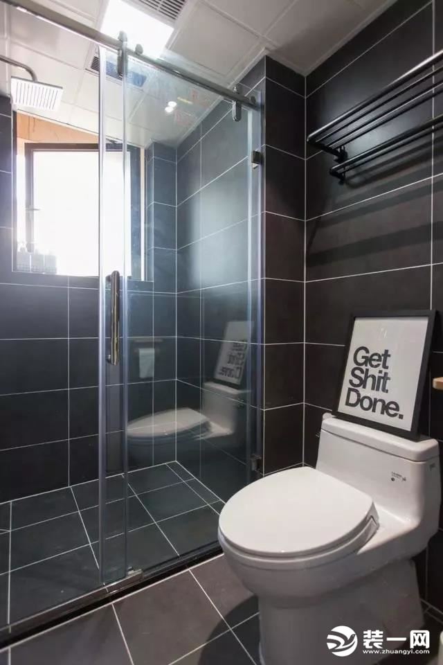 90平两居室房子卫浴间装修效果图