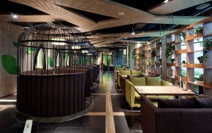 现代风格休闲港式茶餐厅装修效果图
